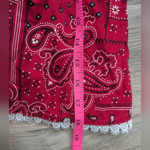 Little Lindsey Bandana Paisley Print Lace Spaghetti Strap Summer Sun Dress 2T - Picture 10 of 14